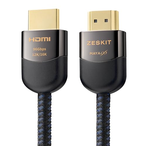 Cable HDMI de 96 Gbps Zeskit Maya 2m construido para la transmisión impecable de vídeo 12K 3