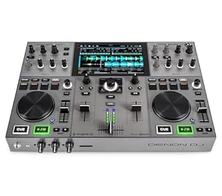 Denon DJ PRIME GO+ Portable DJ Controller and Mixer with Stem Separation, 2 Decks, Wi-Fi Streaming, Bluetooth, Lights Control, 7" Screen and Battery