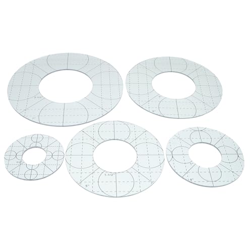 Règle de patchwork acrylique lot de 5 outils de couture robustes