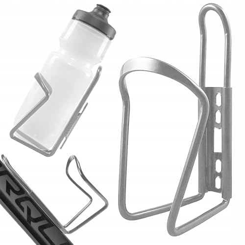 Portabidon Aluminio para Bicicleta - Ligero y Duradero | Soporte de Botellas de Agua - Cesta de Bidon Universal y Resistente | para Botellas de 500ml - 1500ml - Bici de Muntaña, MTB, BMX, Carretera