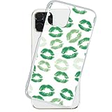 SmaSmaSweets iPhone5 ケース [デザイン:C.グリーン/クリアケース] Lip_Lip_Lip ハード スマホケース カバー