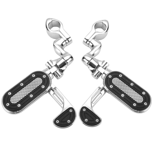 Repose-Pieds Autoroute Moto 1.25 Réglables pour Protection Moteur Harley Custom