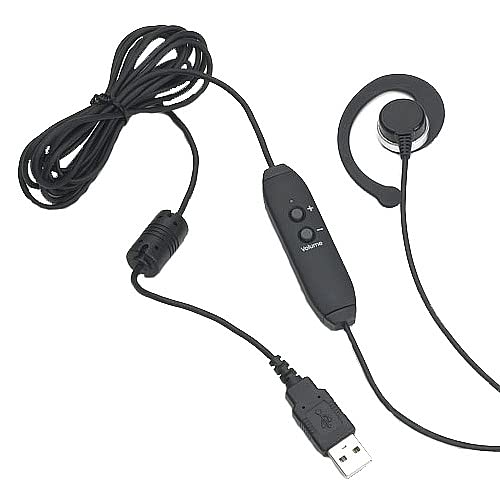 VEC SE-USB SINGLE EAR, HEADSET/USB, 10' CORD