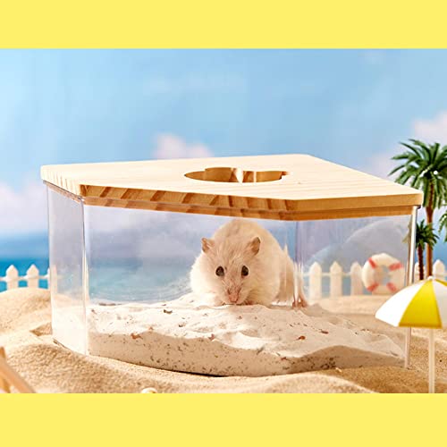 MYCENSE Casa de Banho para Roedores Pequenos - Modelo Transparente