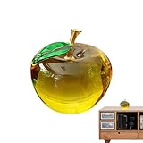 Kristall A-Apfel Dekor - Hochzeit Tisch-Essays, Tischplatte A-Apfel Statue Ornamente, 6 cm Kristall Handwerk Auto Ornament, Kristall A-Apfel Papier Gewicht Handwerk Dekoration Tischplatte Ornament