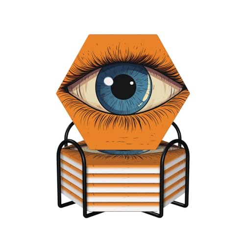 Dessous de verre en céramique avec support contre les taches de table - 2