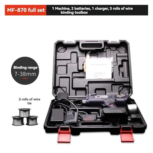 Electric Tying Machine, Automatic Rebar Tier 4400mAh Tying Machine Cordless Wire Battery Binding Nail Gun,for Construction Work 2 Electric Tying Machine, Automatic Rebar Tier 4400mAh Tying Machine Cordless Wire Battery Binding Nail Gun,for Construction Work - Image 2