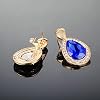 FUNOJOY Blue Jewelry Sets for Women Rhinestone Crystal Statement Necklace Earrings Set Prom Wedding Bridesmaid Gifts Costume Jewelry #4