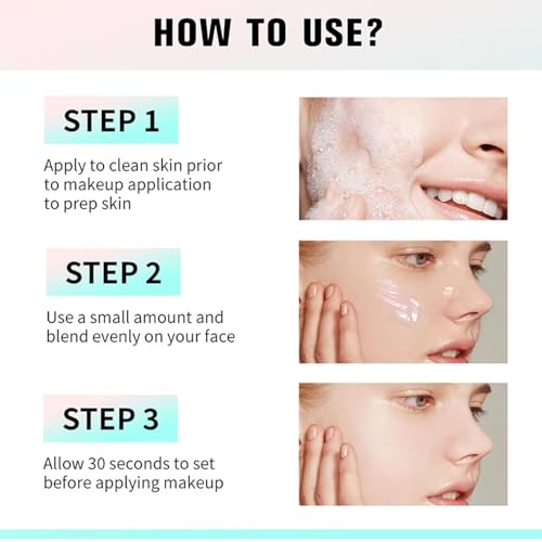 Face Primer - Primer Makeup - Gel-Based Face Primers - Long Lasting Face Primer Moisturizing Power Grip Primer, Hydrating Skin Evens Makeup Primer For Face With Hyaluronic Acid - Image 8