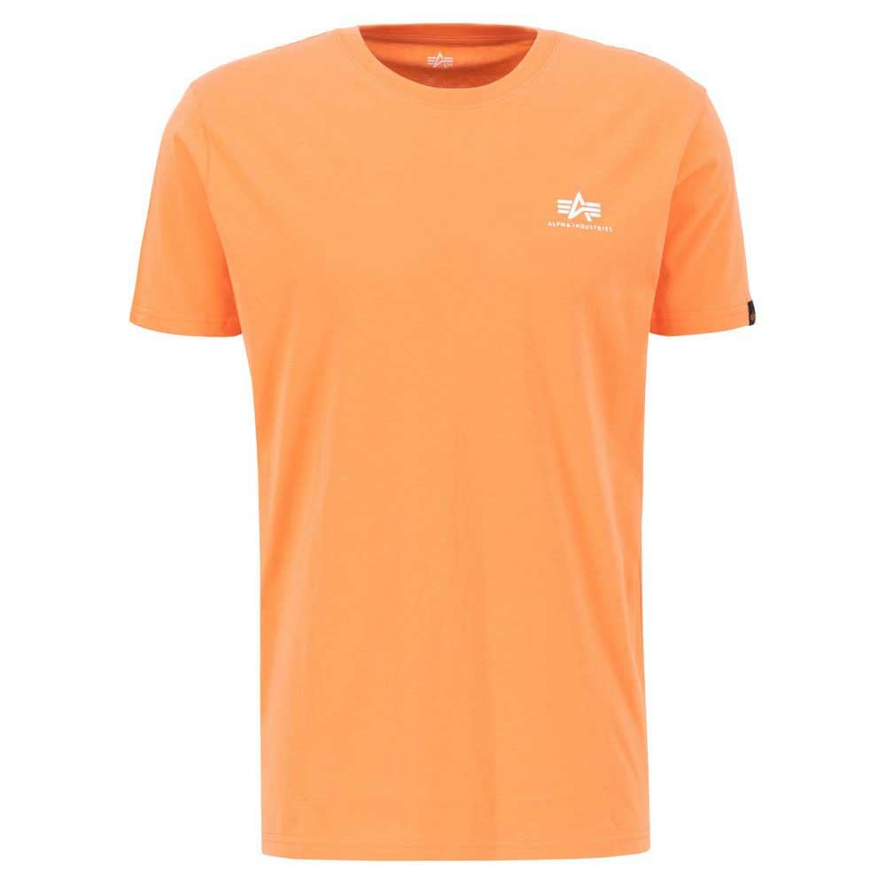 Alpha Industries Basic T Small Logo T-Shirt for Men Tangerine