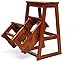 Produktbild Massivholz-Treppen-Hocker, Haupt 3Schritt Folding Multifunktions-Holzleiter Küche aufsteigende Hocker, honig Nussbaum Farbe Optional, Honig Farbe lxhff (Color : Honey Color)