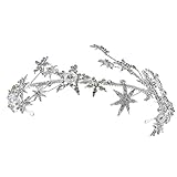 Strass Prinzessin Tiara Feine Verarbeitung und glänzendes Rhineson-Stern-Design machen Ihren Blickfang bei der Hochzeit.