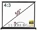 Produktbild LUXBURG® Mobile Beamer Leinwand Tischleinwand mobil 50" 101x80cm 4K Full HD 3D Beamer Leinwand 4:3