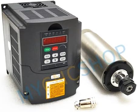 AC220V 1.5KW WATER-COOLED SPINDLE MOTOR ER11 with 1500W 220v1.5KW INVERTE