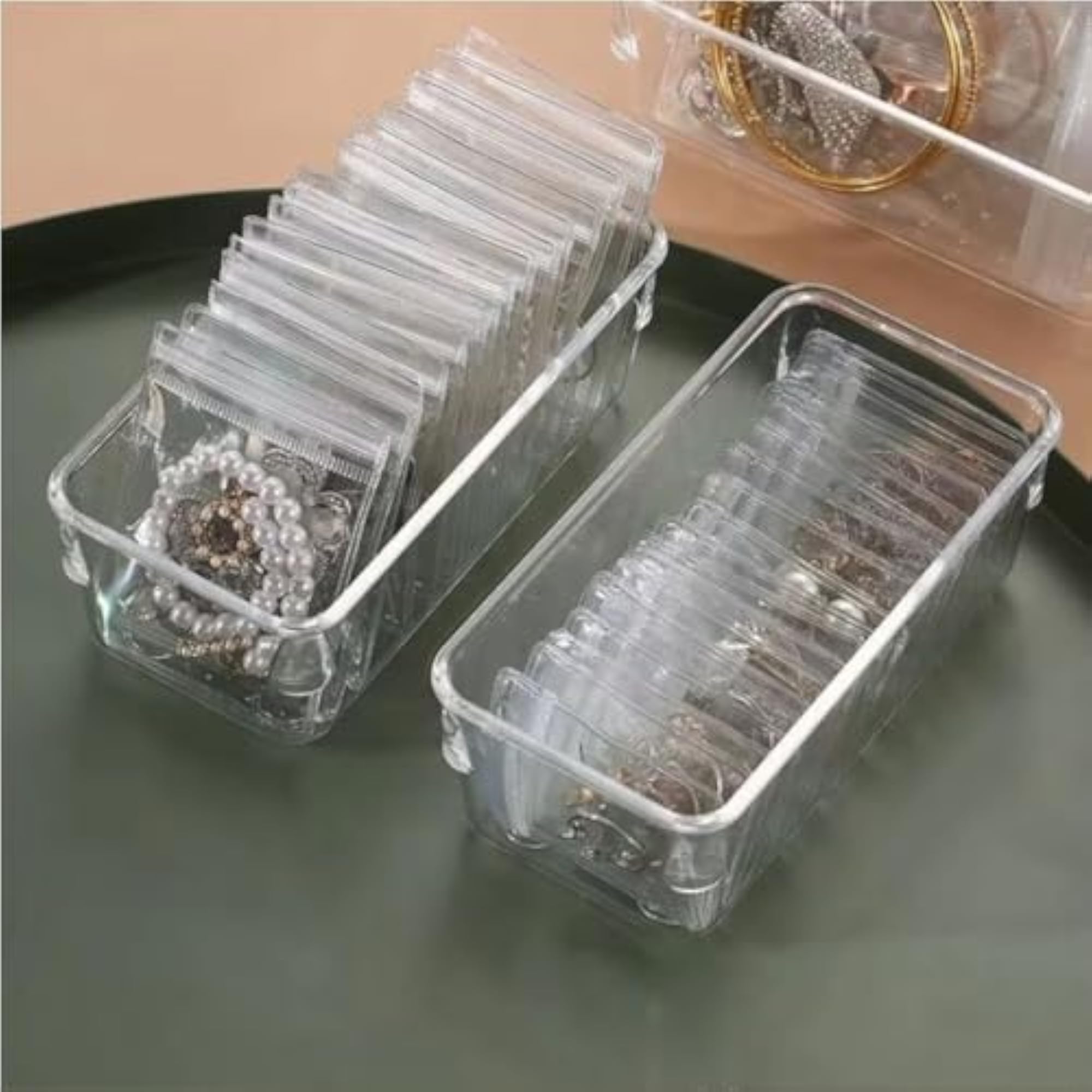21 Pcs Clear Zip Lock Jewellery Organiser Storage Pouches