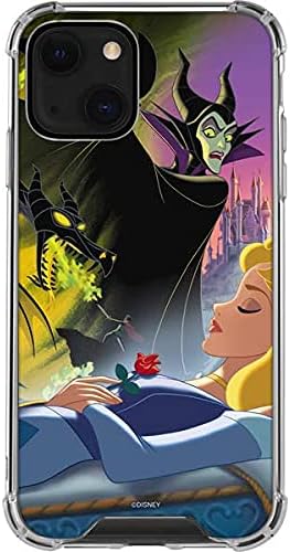 Skinit Clear Phone Case Compatible with iPhone 13 - Officially Licensed Disney Sleeping Beauty and Maleficent Design