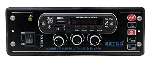 Image of Presents Presents New Double IC High Power Universal Fit Mp3 Car Stereo with Dual USB /Bluetooth /FM /AU /Remote & Built-in Equalizer with Bass & Treble Control