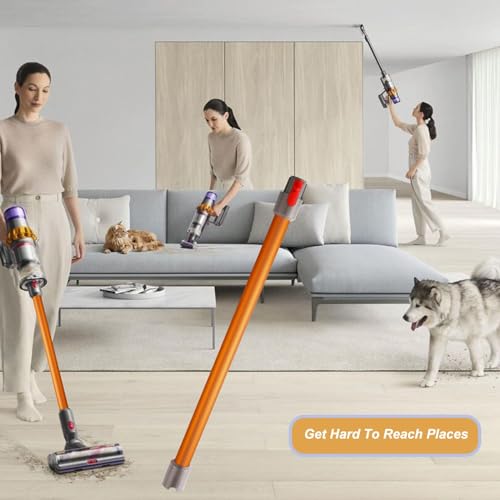 Image of Replacement Wand Tube for Dyson Stick V15 V11 V10 V8 V7 Vacuum Parts, Extension Vacuum Replacement Parts, 28.7 In (Orange)