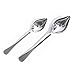 Professional Culinary Saucier Decorating Spoons 2-piece Plating Kit for Precision Drawing with Sauces Stainless Tapered Spouts