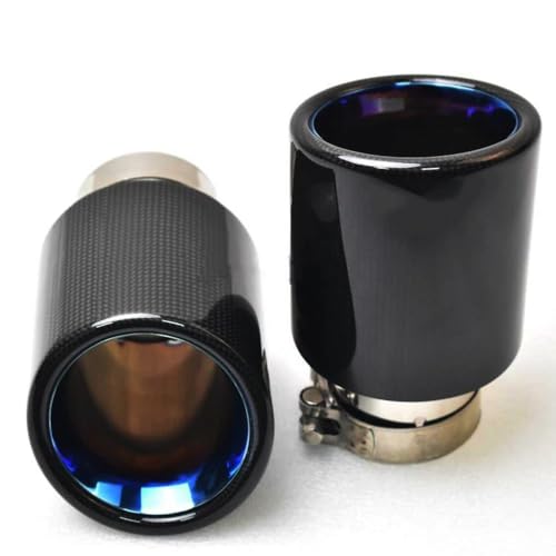 Embout d'échappement simple bleu 54-101mm pour E71 E46 X5 F15 - 5