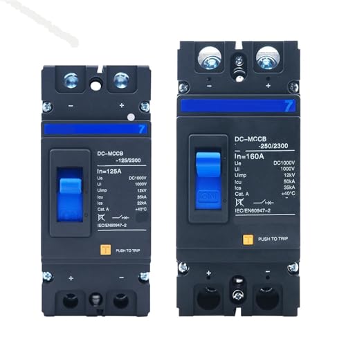 Disjoncteur boîtier moulé 2P DC MCCB 1000V 160A : Stop aux surchauffes solaires
