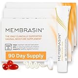 Membrasin 90 Day Pill Supply - Vaginal Dryness Relief, Vitality Pearls - Vaginial Wetness Pills, Vulva Care Creme, Increase Vaginal Moisture, Give Menopause Dryness Relief for Women