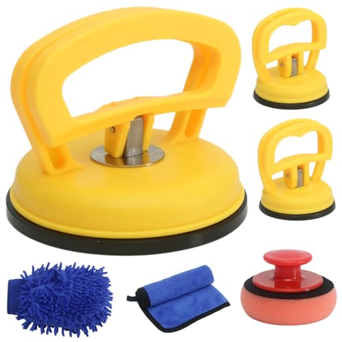 Car Dent Repair Kit, Dent Puller Kit Auto Body Dent Remove, Yellow Suction Cup Dent Puller Car Dent Pop Out Tool Dent Remover by Generic - Used condition - US$12.88