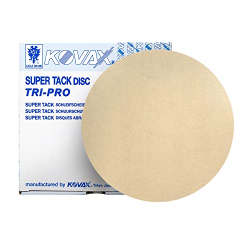 Eagle TRI-PRO 6 inch Super-Tack Sanding Discs, No Hole, 400 Grit, 525-0400, 100 discs, Hook and Loop