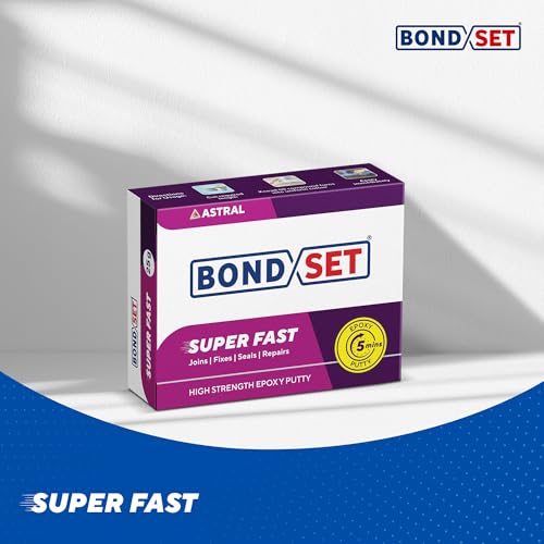 Image of Bondset Super Fast Epoxy Repair Putty 25g X 10, User-Friendly, Quick Setting, Durable Bond, Water & Chemical Resistant, Indoor & Outdoor Use