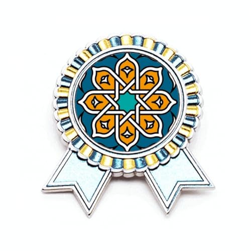 Broche style marocain fleurie en métal taille M parfaite pour sublimer une tenue de cérémonie