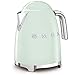 SMEG 50's Retro Style Electric Water Kettle with Automatic Shutoff, Removable Base, and Water Indicator, KLF03PBUS, Pastel Green