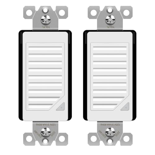 Image of TOPGREENER Full Face LED Decorator Guide Light Louver Night Light, 2Pack