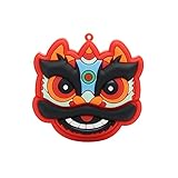 BLEXX Unidades Flash USB, 64 GB de Silicona a Prueba de Agua Cute Chinese Lion Dance Modeling Cartoon Memory Stick Animal Kirin Pendrive Flash Pen Disk