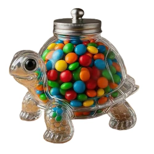 Ces boîtes de rangement pour friandises en forme de tortue sont idéales pour conserver les friandises de votre animal lors des séances d'entraînement en plein air. (Transparente,Taille unique)
