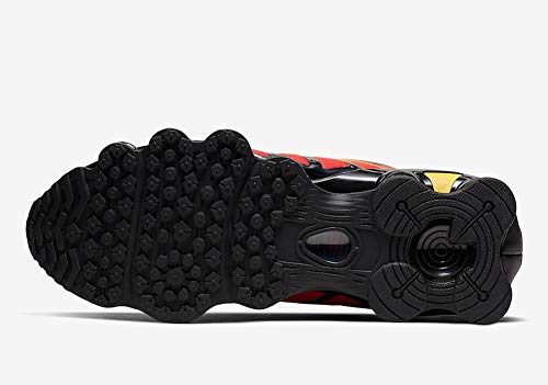 Nike Shox TL Men's Shoes (AV3595-004, Black/Amarillo/University Red/Black) Size 54