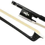 carbon fiber violin bow amazon Mongolia crin - Hecho de pelo de caballo Mongolia con la cantidad de 220, más durable y también tiene grosor del cabello uniforme y buena respuesta, que ofrecen un sonido dulce.