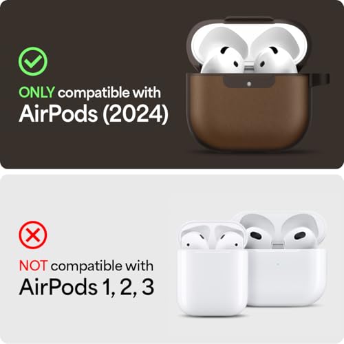 Image of Spigen Cyrill Kajuk for Airpods 4 (2024) Case Cover - Saddle Brown