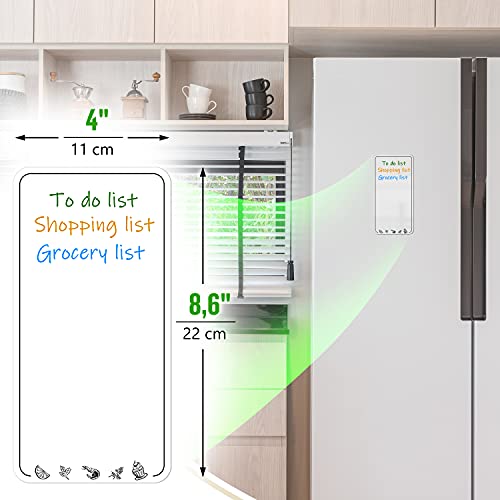 Magnetic Grocery List For Fridge - Dry Erase Small Grocery Shopping List - Magnet Grocery List For Refrigerator - Erasable Refrigerator Grocery List Magnet - Dry Erase Small Magnetic Whiteboard Sheet #TOP3