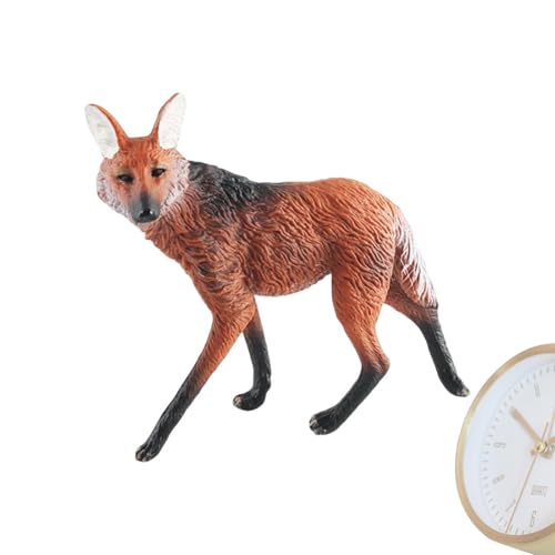 Genérico Spielzeug mit wildem Wolf | Realistisches Waldtier Wolf Figuren Spielzeug | Modell Wildkinder Fantasie Spiel,