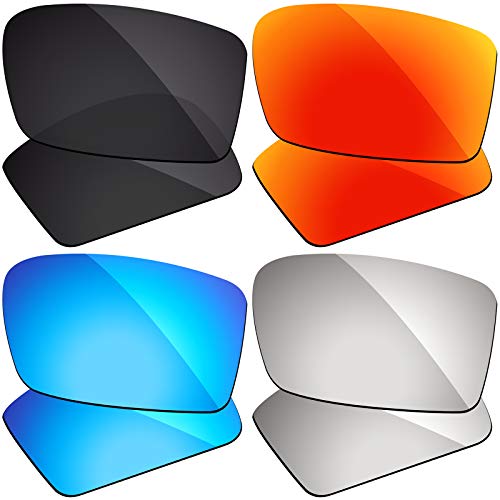 Firtox 4 Pairs of Polarized Lenses Replacement Compatible with Oakley Gascan Sunglasses - Combo Pack