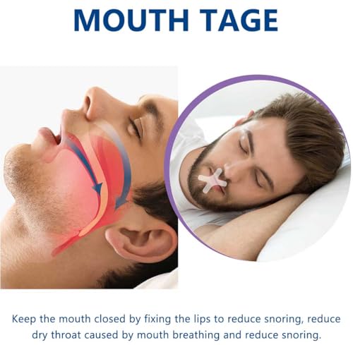 Mouth Tape For Sleeping, 120 Strips Sleep Tape, Mouth Strips Anti Snoring, Strong But Gentle Adhesion For Women Men, Improves Nasal Breathing And Reduces Snoring - 3