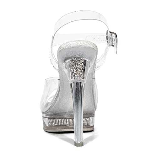 Shoe Fairy Goddess Olympian Clear Bikini Fitness Competition Heels - Bodybuilding, Bridal, Pageant, Lucite Heels3