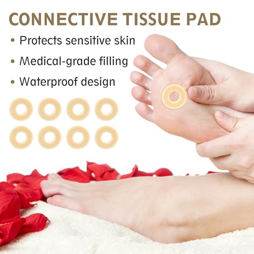 60PCS Corn Cushions for Feet, Latex Sponge Foot Callus Pads, Corn Pads for Toes (Oval) - Thumbnail 3