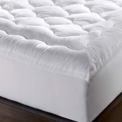 Mgm Grand Hotel Laundry 2.5" Overfilled Micro Plush Fiberbed Mattress Topper - White Queen #TOP2