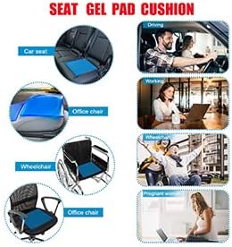 Miniatura 5 de PLSUSJHAO Almohadilla de gel para asiento de motocicleta, almohadilla de absorción de golpes, almohadilla de enfriamiento suave para reducir la