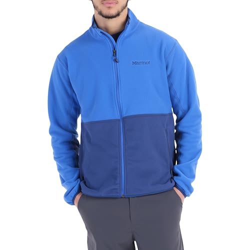 Image of MARMOT Men's Rocklin Full-Zip Jacket - Classic, Warm, Lightweight 100-Weight Fleece Layer