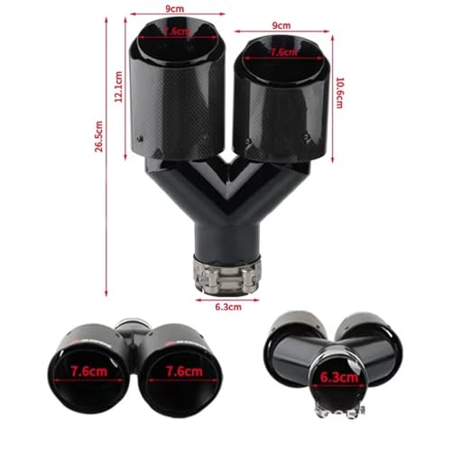 Silencieux d'échappement universel double embout pour rénover une sortie usée - 4