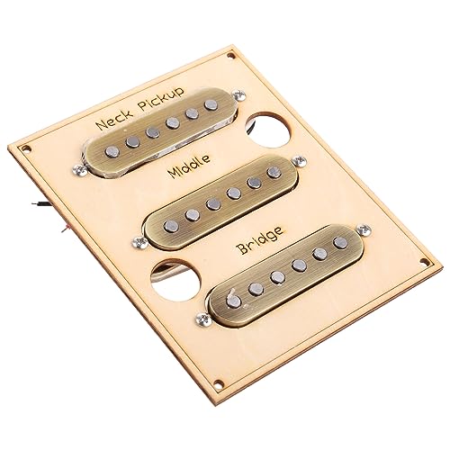 Pickguard pré-câblé SSS pour guitare électrique 3 micros blancs