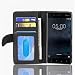 Produktbild Cadorabo Hülle für Nokia 5 2017 in Oxid SCHWARZ  Handyhülle mit Magnetverschluss und 3 Kartenfächern  Case Cover Schutzhülle Etui Tasche Book Klapp Style
