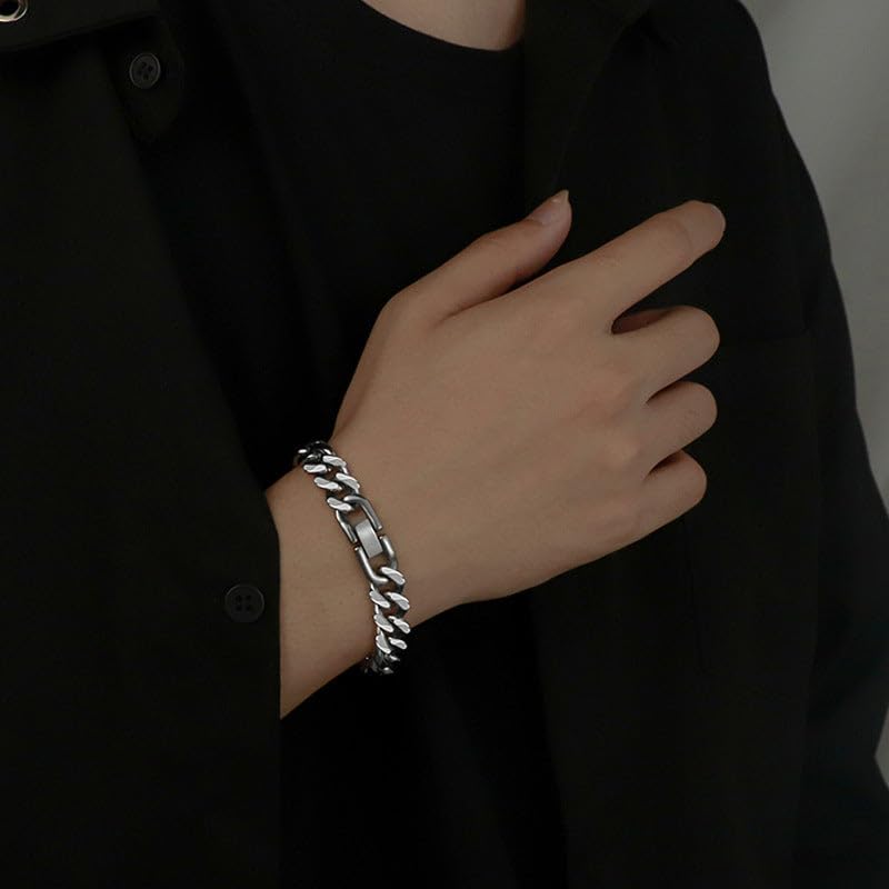 Image of Salty Alpha Anti Tarnish Bracelet for Men | Hand Bands for Boys | Wrist Bracelets for Man | Fashion Jewellery Accessories | Stylish Minimal Jewelry | Gift for Marriage, Birthday, Anniversary